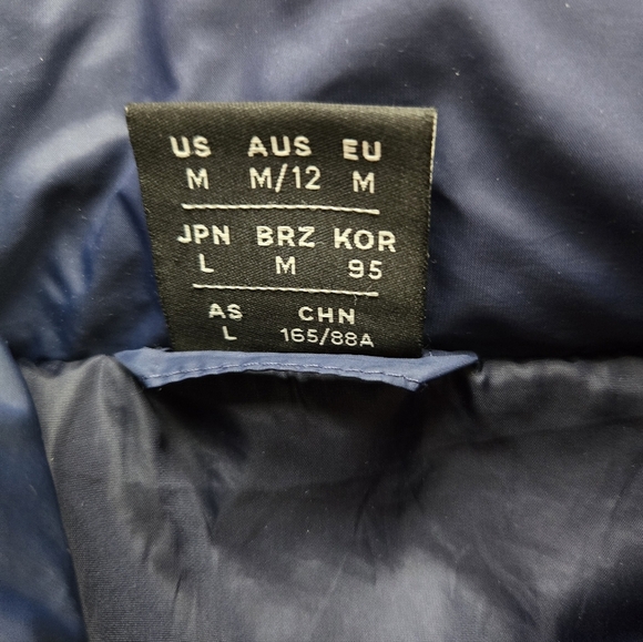 NEW BALANCE Blue Puffer Vest.Size M - Picture 4 of 10